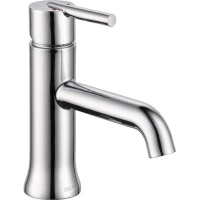 Delta Trinsic Single Hole Bathroom Faucet With Drain Assembly, Single Handle Bathroom Sink Faucet In Chrome