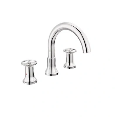 Delta Trinsic Two Handle Roman Tub Faucet Trim In Chrome