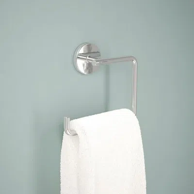Delta Trinsic Wall Mount Square Open Towel Ring Bath Hardware Accessory In Chrome