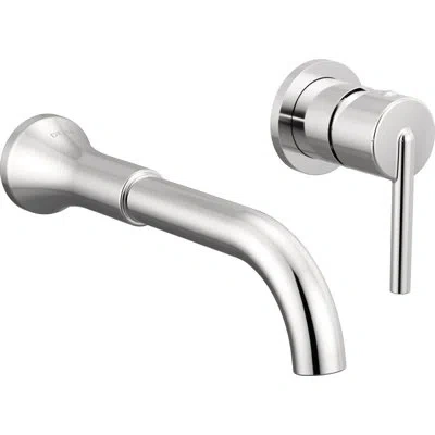 Delta Trinsic Wall Mounted Bathroom Faucet In Chrome