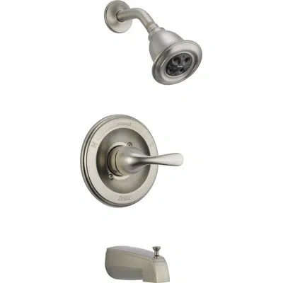 Delta Tub And Shower Faucet Trim With Lever Handles In Stainless