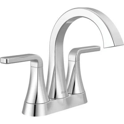 Delta Two Handle Centerset Bathroom Faucet In Chrome