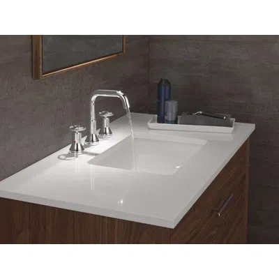 Delta Two Handle Widespread Bathroom Faucet In Chrome