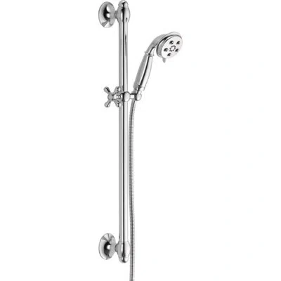 Delta Universal Showering Components Massage/jet Handheld Shower Head With H2okinetic Technology In Chrome