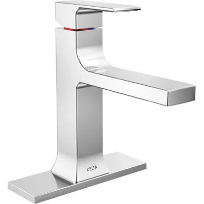 Delta Velum Single Hole Bathroom Faucet With Drain Assembly, Single Handle Bathroom Sink Faucet In Chrome
