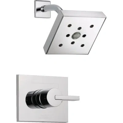 Delta Vero Diverter Shower Faucet Trim With Lever Handle And H2okinetic Technology In Chrome