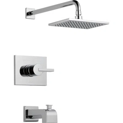 Delta Vero Pressure-balanced Tub And Shower Faucet In Chrome