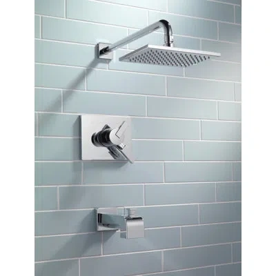 Delta Vero Pressure-balanced Tub And Shower Faucet With H2okinetic Technology In Chrome