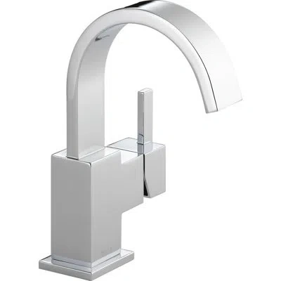 Delta Vero Single Hole Bathroom Faucet With Drain Assembly In Chrome