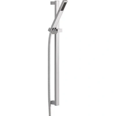 Delta Vero Single Spray Hand Shower With Slide Bar, Handheld Shower Head, Slide Bar Hand Shower 1.75 Gpm In Chrome
