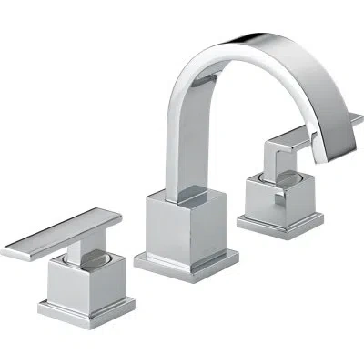 Delta Vero Widespread Bathroom Faucet 3 Hole, 2-handle Bathroom Sink Faucet With Drain Assembly In Chrome