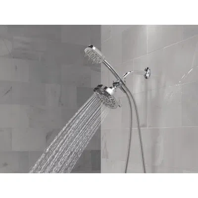 Delta Versacurl Detangling Square Handshower With Docking Base Included In Chrome