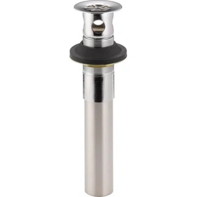 Delta Vessel Bowl 1.25" Grid Shower Drain With Overflow In Brass