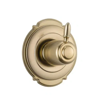 Delta Victorian Diverter Faucet Trim With Lever Handles In Brilliance Champagne Bronze
