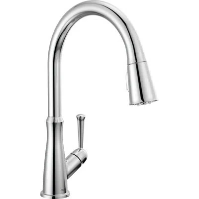 Delta Westville Pull Down Single Handle Kitchen Faucet In Chrome