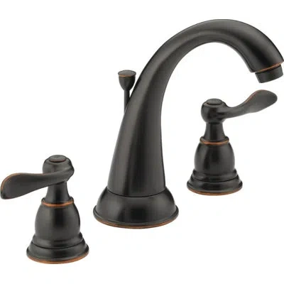 Delta Windemere Widespread Bathroom Faucet 3 Hole, 2-handle Bathroom Sink Faucet With Drain Assembly In Oil Rubbed Bronze