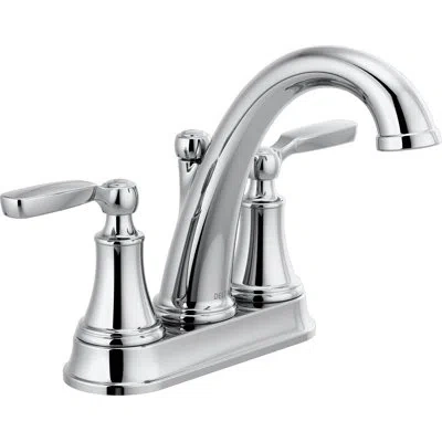 Delta Woodhurst Centerset Bathroom Faucet With Drain Assembly In Chrome