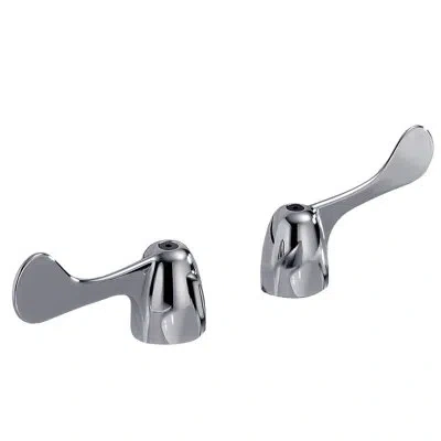 Delta Wrist Blade Handle Kitchen Faucet In Chrome