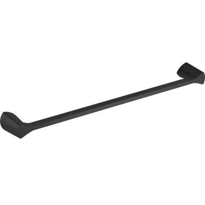 Delta Zura 25.31" Wall Mounted Towel Bar In Matte Black;matte Black;matte Black