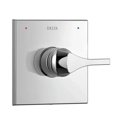 Delta Zura Pressure Balance Monitor 14 Series Valve Trim With Single Lever Handle In Chrome