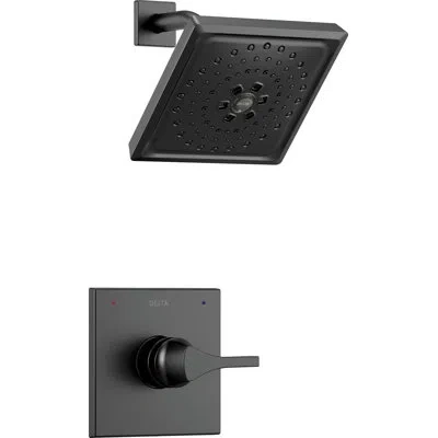 Delta Zura Shower Faucet With H2okinetic Technology In Matte Black