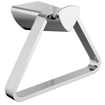 Delta Zura Triangular Wall Mounted Towel Ring In Chrome