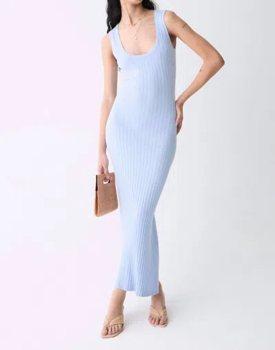Deluc Amira Knit Dress In Spring Blue