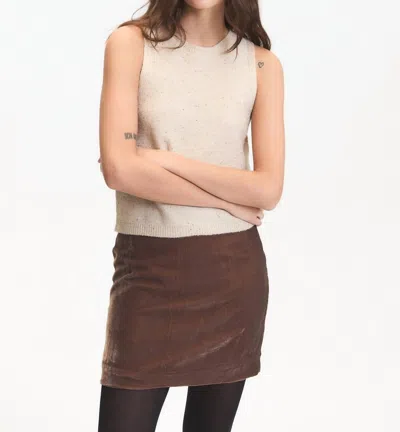 Deluc Angel Sequin Accent Sleeveless Sweater In Neutral