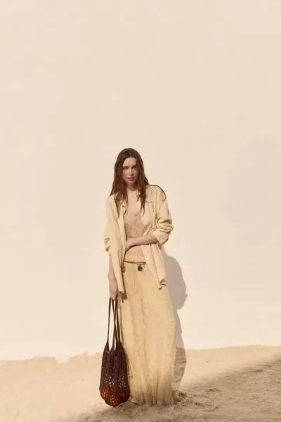 Deluc Antibes Buttoned Shirt In Butter Cream In Neutral