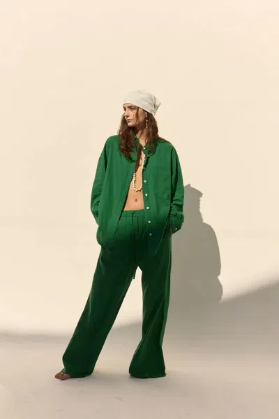 Deluc Antibes Drawstring Pants In Green