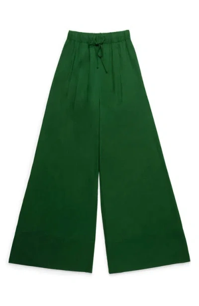 Deluc Antibes Ombré Tie Waist Pants In Green
