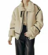 Deluc Aruncus Jacket In Ecru & Black In Multi