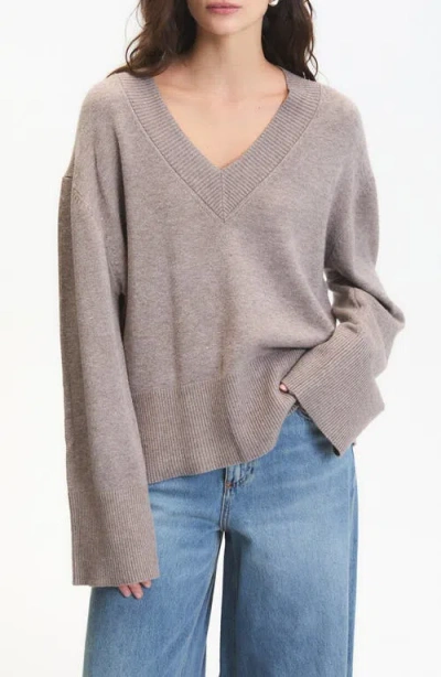 Deluc Ascclepias V-neck Sweater In Multi