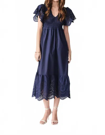 Deluc Avis Dress In Blue