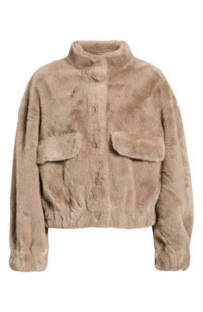 Deluc Badet Faux Fur Jacket In Mink