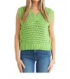 Deluc Beckmann Knitted Vest In Apple Green In Multi