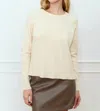 Deluc Begonia Crew Neck Sweater In Ecru In Neutral