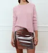 Deluc Begonia Crew Neck Sweater In Pink In Pink