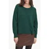 Deluc Begonia Crewneck Sweater In Green