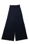 Deluc Belel High Waist Satin Wide Leg Pants