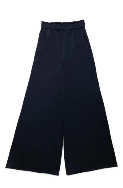 Deluc Belel High Waist Satin Wide Leg Pants
