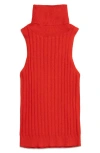 Deluc Ben Sleeveless Turtleneck Sweater In Red