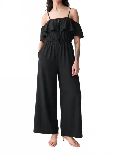 Deluc Boticas Wide Leg Jumpsuit In Black