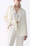 Deluc Caleira Relaxed Blazer In Ecru