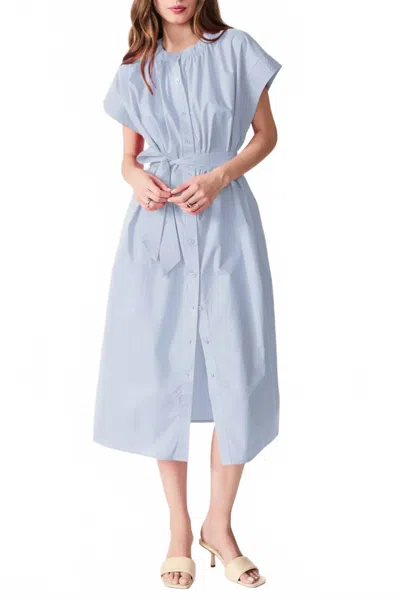 Deluc Cancela Midi Dress In Light Blue