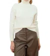 Deluc Carly Turtleneck Sweater In Ecru In White