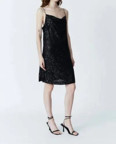 Deluc Carson Sequined Dress In Black