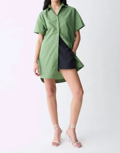 Deluc Castelo Shirt Dress In Green