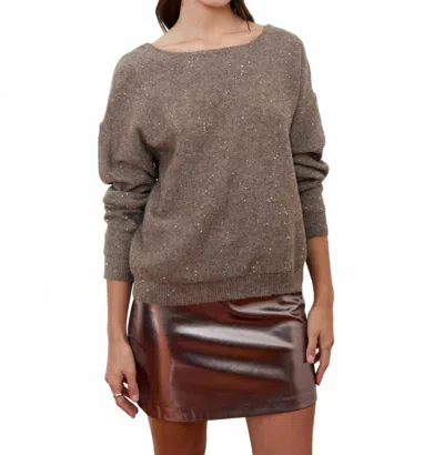 Deluc Catalpa Sweater In Taupe In Gray