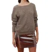 Deluc Catalpa Sweater In Taupe In Grey